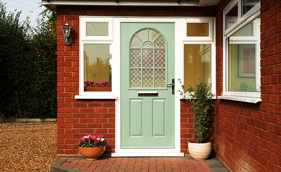 Chichester Grp Door In Sage Green By Anglian Home Improvements