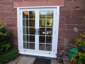 French door set with Georgian glazing bar, by Cheshire Joinery Services