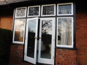 Replacement doors in a French door set, by Cheshire Joinery Services