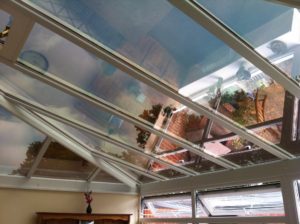 solar control window film on conservatory windows and roof