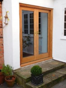 French door set in Prime European Oak cheshire joinery services