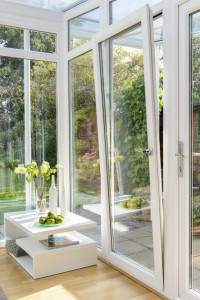 white upvc tilt turn window conservatory anglian myglazing ggf