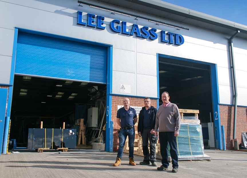 lee glass and glazing directors celebrating 50 years