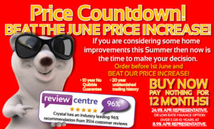 MyGlazing Banner June Price Rise