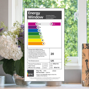 window energy rating label
